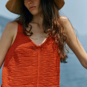 Knit Top - Rust Red