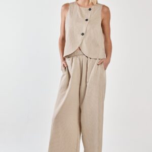 Beige Black Stripe